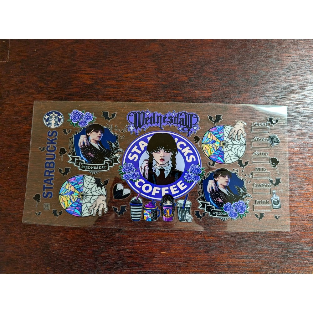 Wednesday Addams UV DTF Wrap #2